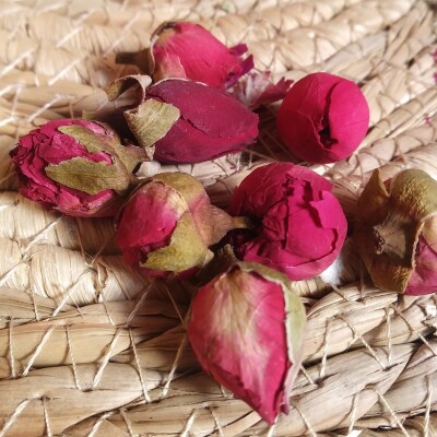 Boutons de Rose Séchées Rouge